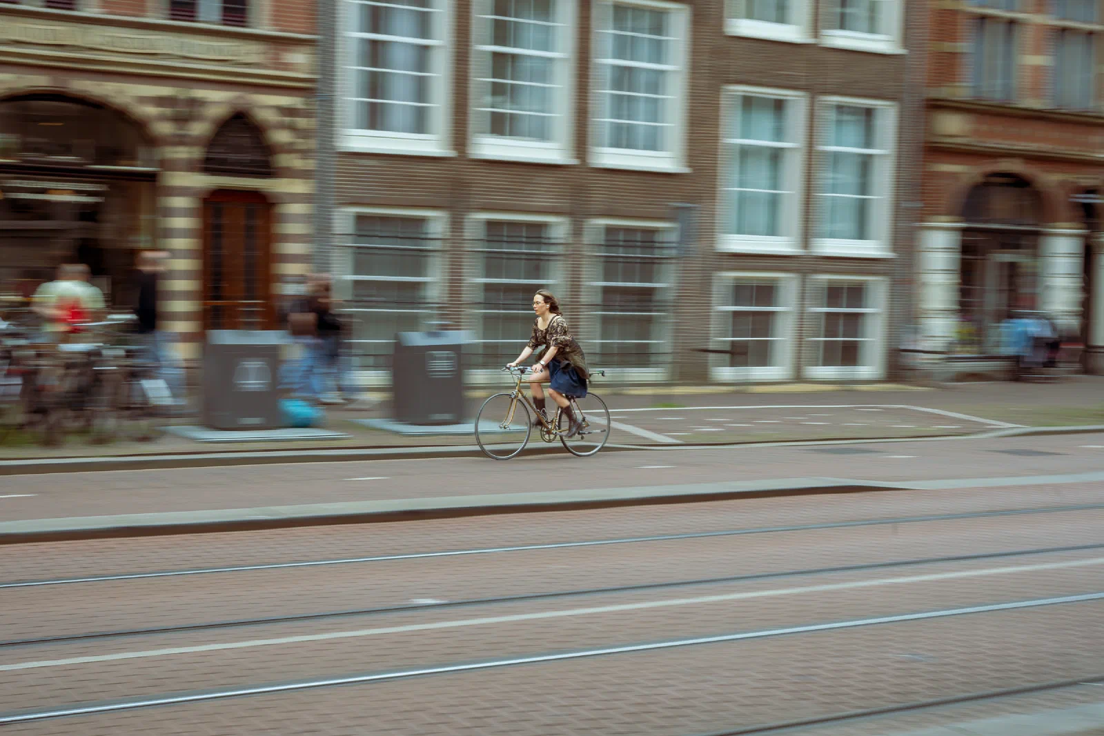 Bicyclist in Amsterdam